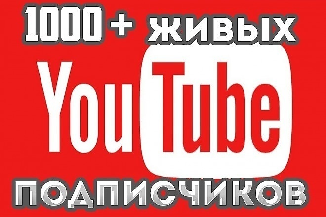 Добавлю подписчиков на ютуб канал 1000