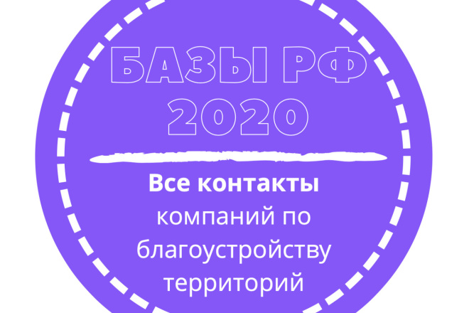 База компаний по благоустройству территорий. 8575 шт. в базе