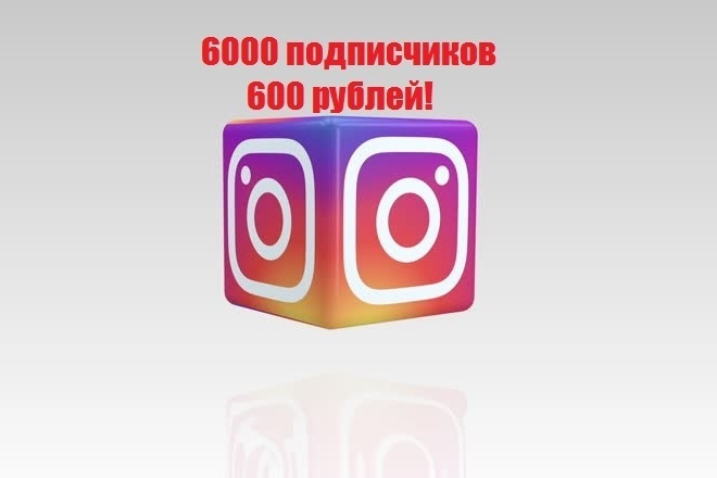 6000 подписчиков за 600 руб