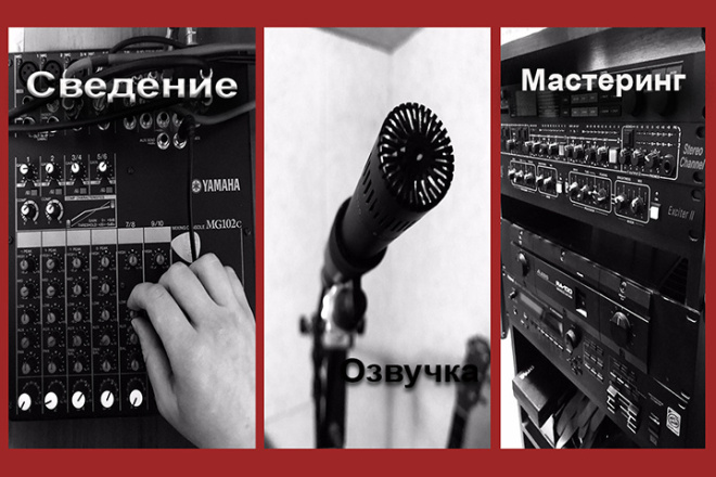 Сведение. Озвучка, мастеринг