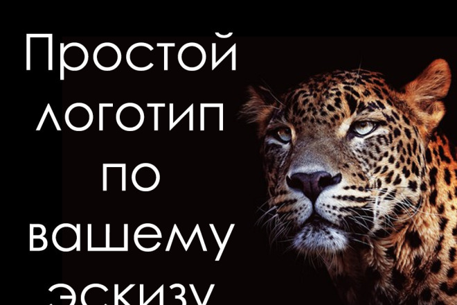 Создам простой логотип по вашему эскизу