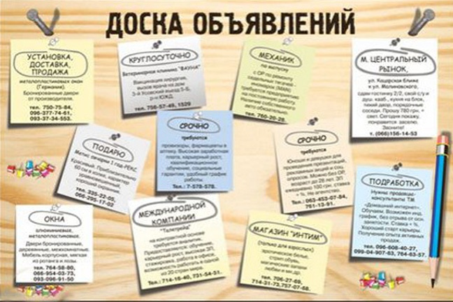 Ручное размещение объявлений и ссылок