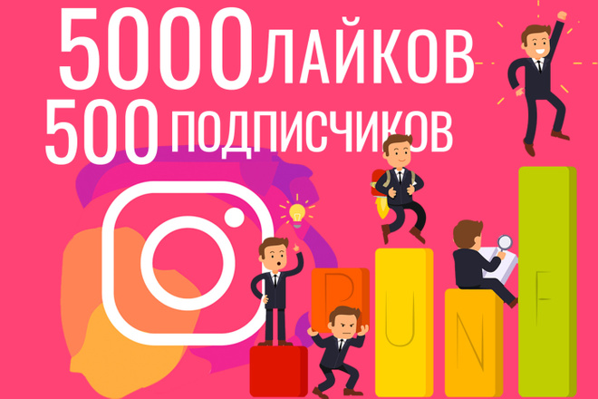 500 живых подписчиков + 5000 качественных лайков в Instagram