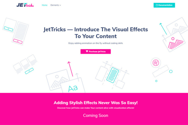 Перевод плагина JetTricks Визуальные эффекты Addon для Elementor