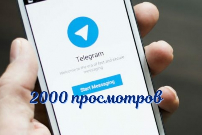 2000 просмотров на 5 постов в Тelegram