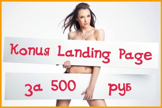 Работающая копия Landing Page под ключ, за один день