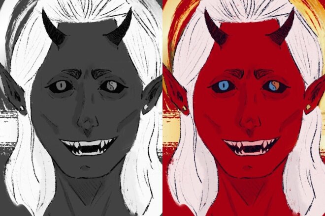 Нарисую 2D персонажа