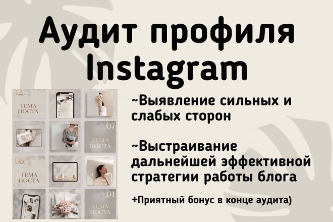 Аудит профиля Instagram