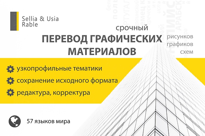 Срочный перевод графических материалов