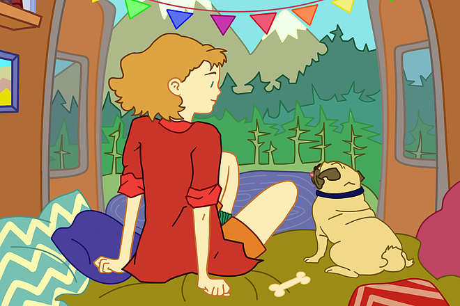 Нарисую иллюстрацию в мультипликационном стиле