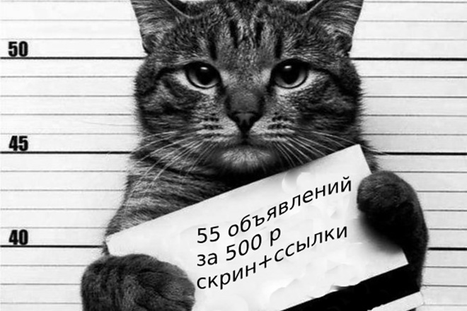 Быстро размещу объявления на 55 самых популярных российских досках