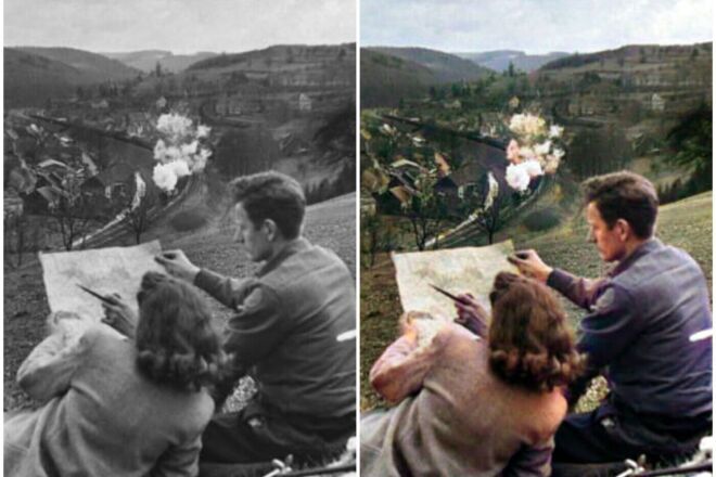 Раскраска фотографии