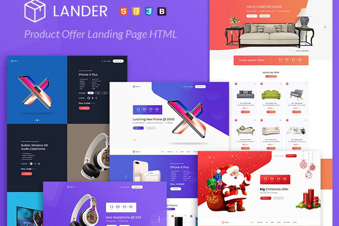 Премиальный шаблон для Landing Page