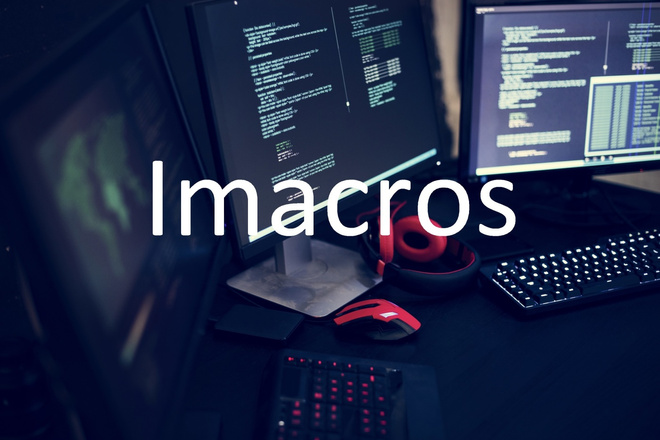 Напишу скрипты для Imacros
