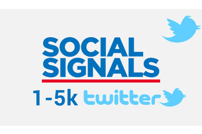 Социальные сигналы из Twitter 1 000 шт. для SEO сайта