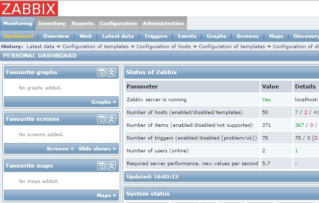 Настрою zabbix мониторинг серверов