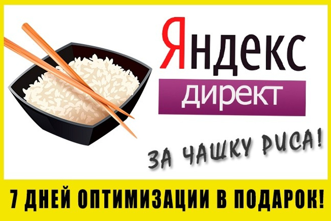 Настрою рекламу в Яндекс. Директ РСЯ за чашку риса