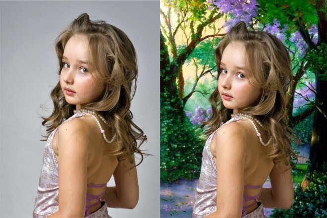 Удалю задний фон фотографии