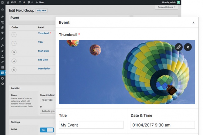 Плагин Advanced custom fields 5 pro, с самыми свежими обновлениями