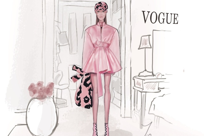 Иллюстрация в стиле fashion