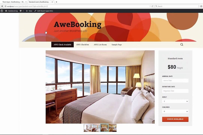 AweBooking Premium addons Онлайн бронирование для WordPress