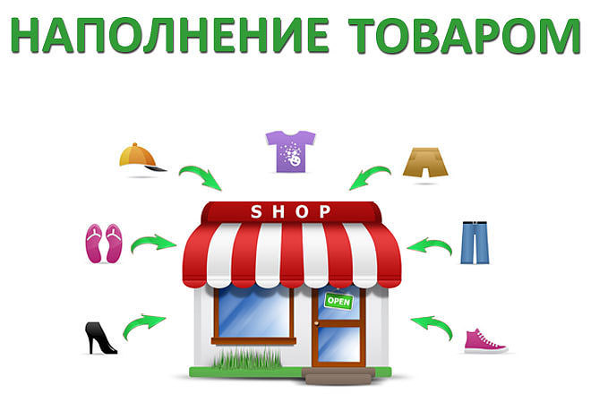 Наполню Ваш интернет-магазин товаром вручную