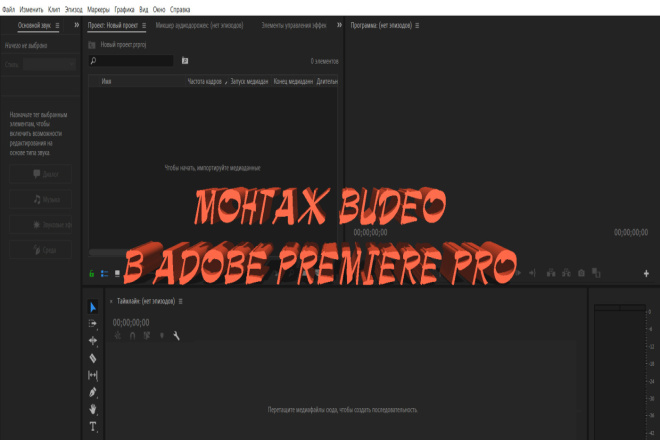 Монтаж семейного видеоролика в Adobe Premiere Pro
