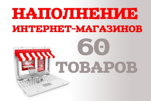 Заполню 60 карточек товаров вашего интернет-магазина