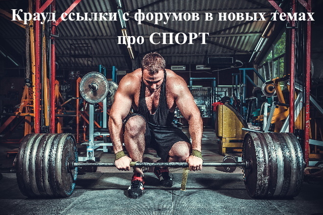 15 крауд ссылок с форумов про спорт и занятия спортом