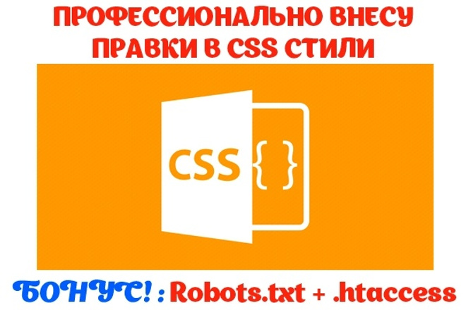 Правки CSS стилей сайта. Профессионально и быстро