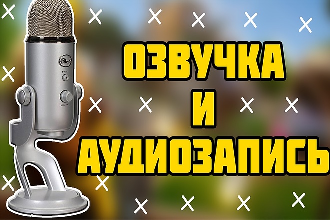 Озвучка любого текста на профессиональный микрофон за 30 минут