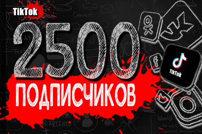 2500 подписчиков TikTok Тик Ток