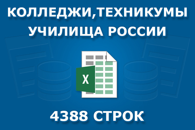 Готовая база колледжей, техникумов и училищ России