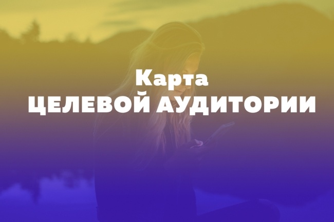 Подробная карта целевой аудитории