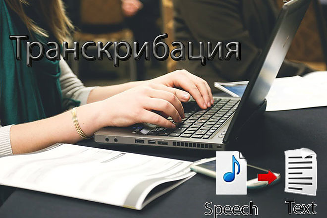Транскрибация - набор текста с аудио, видео
