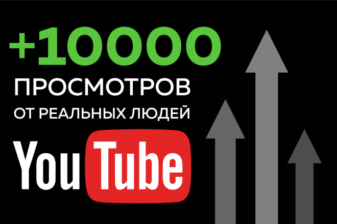 10.000 просмотров от реальных людей на ютуб 2020