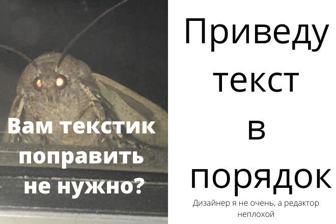 Займусь коррекцией вашего текста