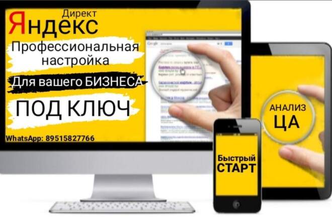 Профессиональная настройка Яндекс. Директ + РСЯ. Под ключ