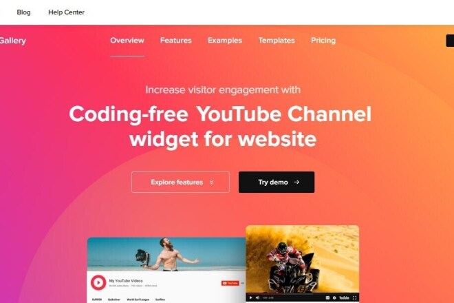 Плагин WordPress Канала YouTube WordPress YouTube Gallery Yottie