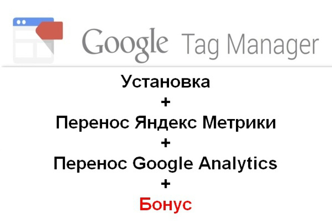 Установка Google Tag Manager+перенос счётчиков+бонус