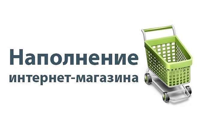 Вручную наполню Ваш интернет-магазин товарами