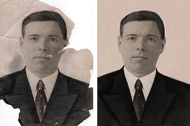 Реставрация одной фотографии