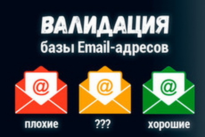 Качественная валидация Email адресов до 1 000 000+Сортировка и чистка