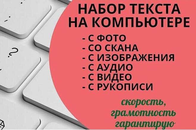 Аудио, видео, и фото в текст
