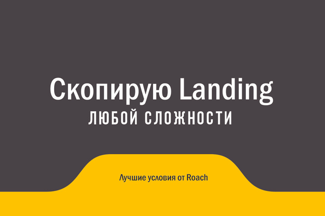 Скопирую Landing Page любой сложности