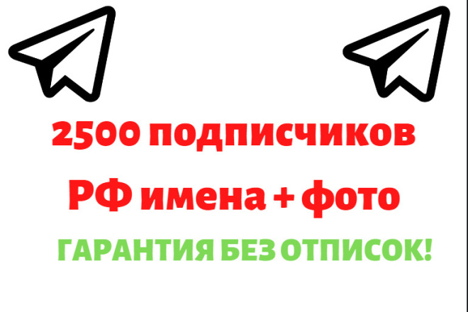 Telegram - 2500 подписчиков