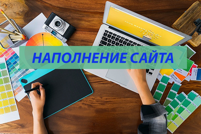 Наполнение Вашего сайта контентом или товаром