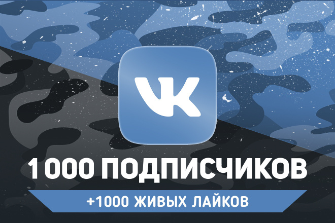 1000 подписчиков и 1000 лайков Вконтакте. Гарантия