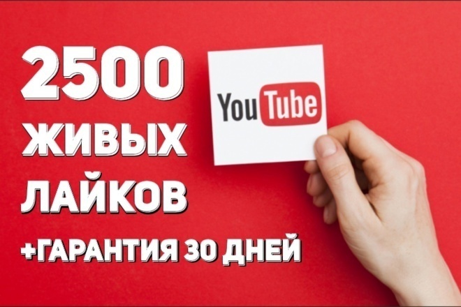 Добавим лайки на ваш YouTube канал 2500 лайков