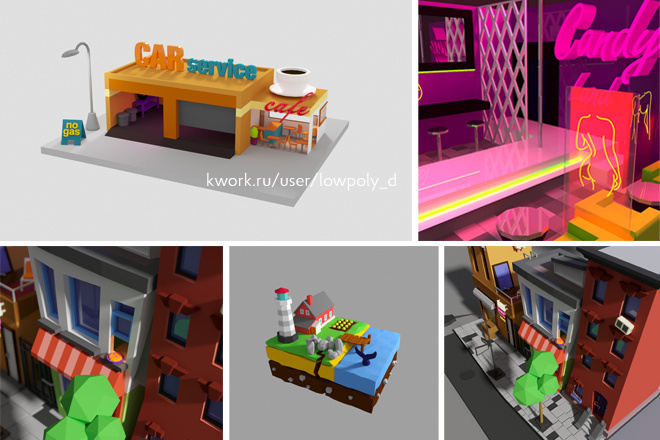 Создам Low poly объект, иллюстрацию